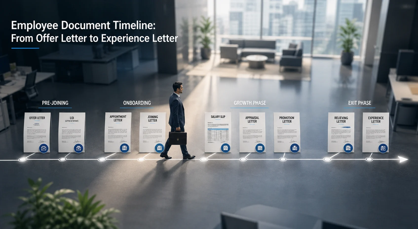 Tensed professional, not having experience documents